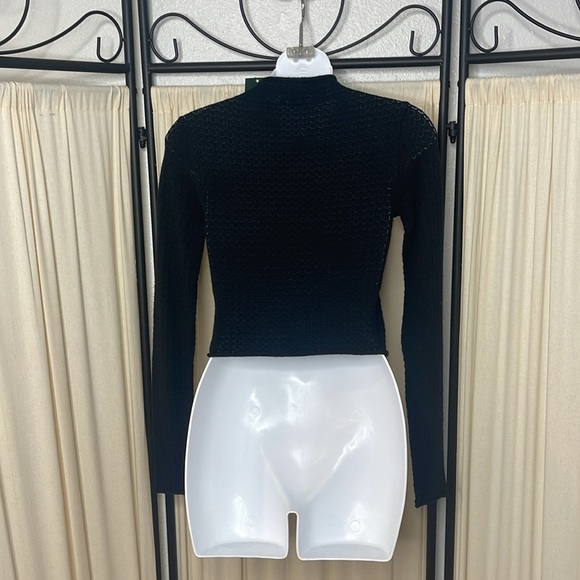 NEW! WILD FABLE KNITTED LIGHT TURTLENECK BLACK SWEATER SIZE XXS - Picture 7 of 8